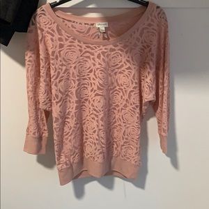 Beautiful pink rose pattern shirt